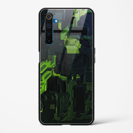 Shadowed Jade - Realme 6 Pro Glass Gripper Case