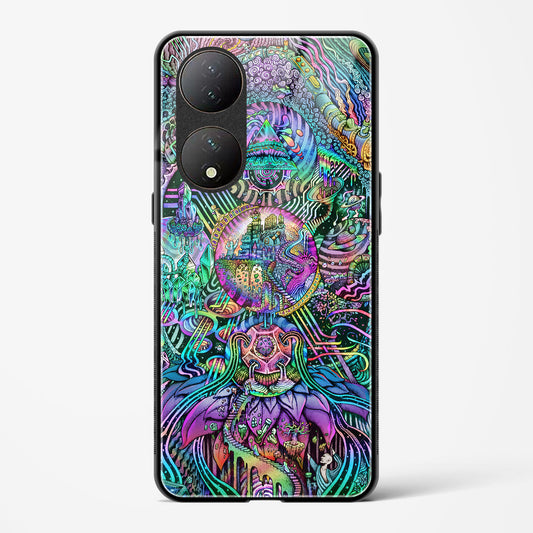 Trippy Galaxy  - Vivo Y100 5G Glass Gripper Case