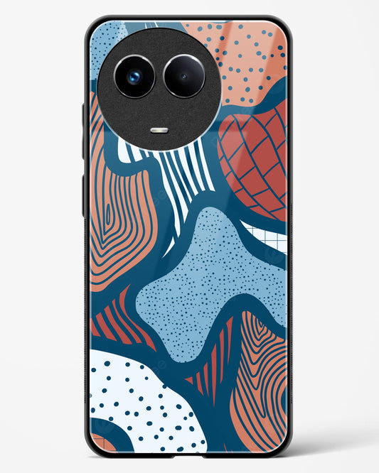 Doodle Waves - Realme 11 5G Glass Gripper Case