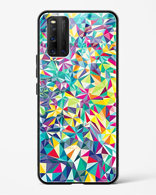 colorful geometric abstract - Vivo iQOO3 Glass Gripper Case