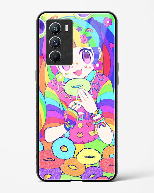 Kawaii Girl Art - Vivo iQOO9 SE 5G Glass Gripper Case