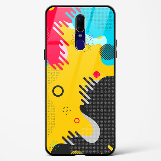 boho abstract - Oppo F11 Glass Gripper Case