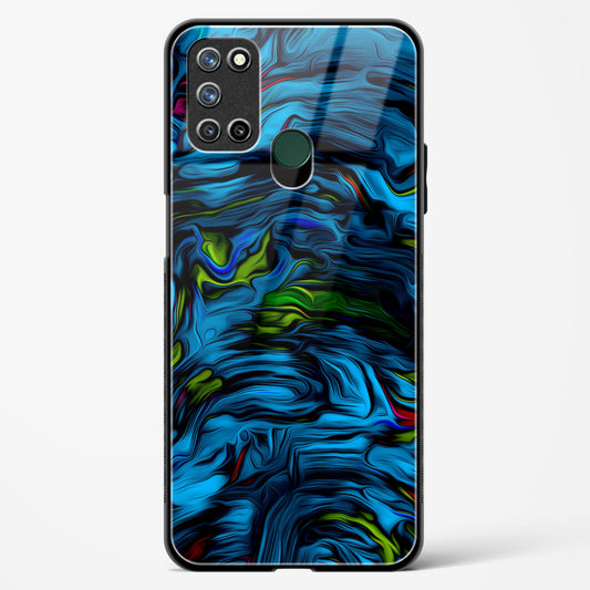 Aquatic Blue - Realme 7i Glass Gripper Case