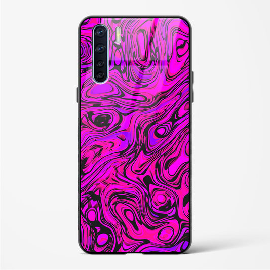 Colourful Liquid Vector - Oppo Reno 3 Glass Gripper Case