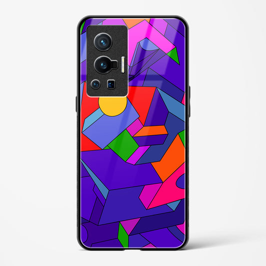 Geometric Chroma  - Vivo X70 Pro Glass Gripper Case