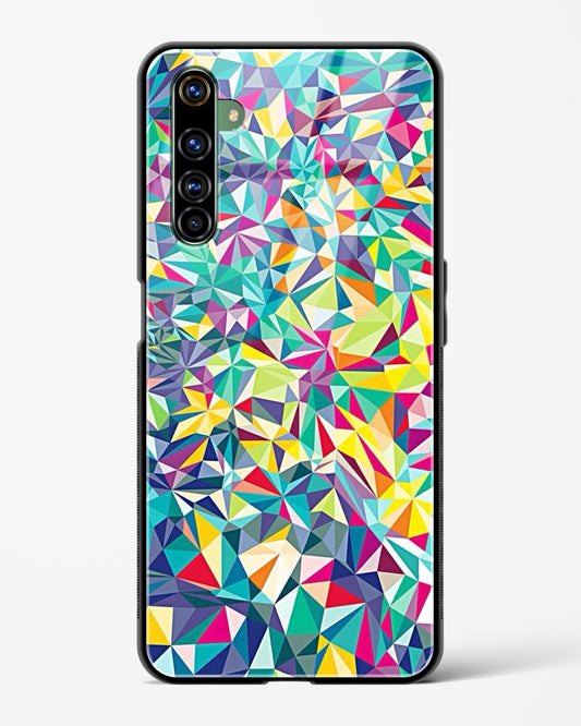 colorful geometric abstract - Realme X50 Pro Glass Gripper Case