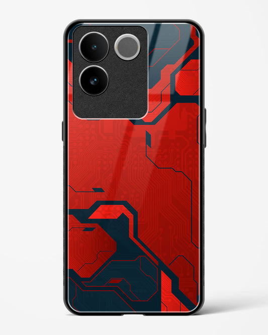 Sanguine Surge - Vivo iQOO Z7 Pro 5G Glass Gripper Case