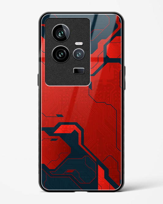 Sanguine Surge - Vivo iQOO11 Glass Gripper Case