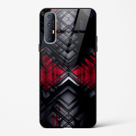 Red Eclipse - Oppo Reno 3 Pro Glass Gripper Case