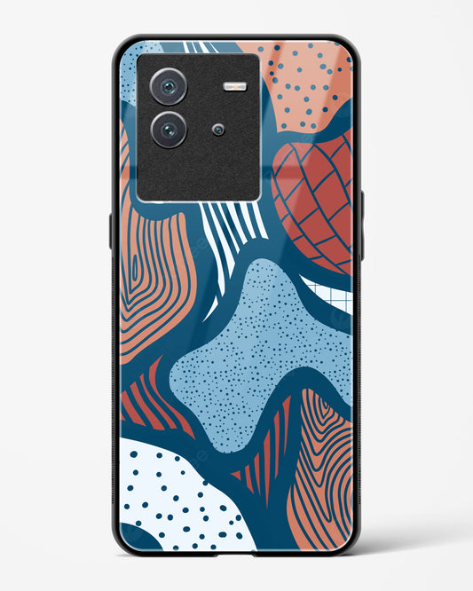 Doodle Waves - Vivo iQOO Neo 6 5G Glass Gripper Case