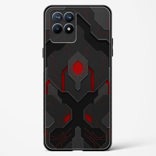 Obsidian Inferno - Realme 8i Glass Gripper Case