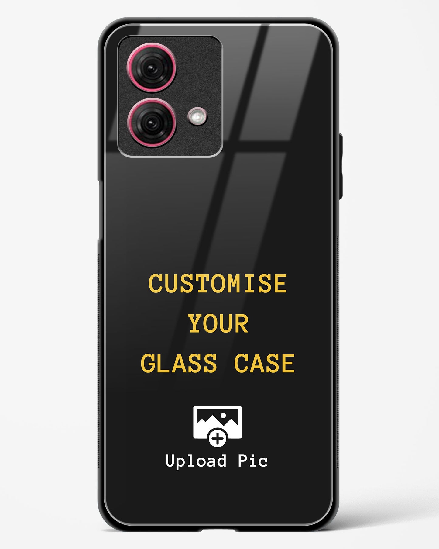 Customizable - Moto G84 5G Glass Gripper Case