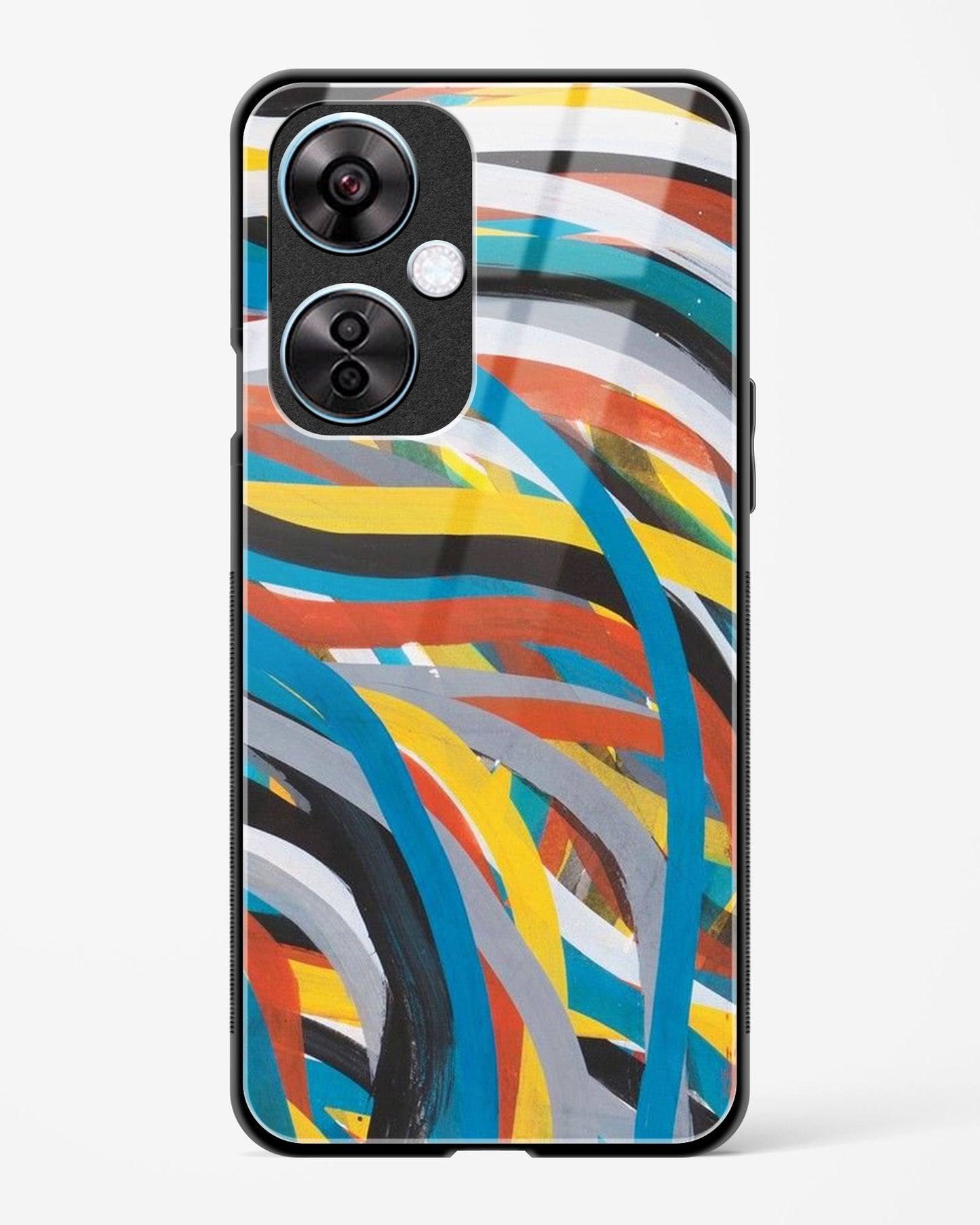 colorful stroke pattern - OnePlus Nord CE 3 Glass Gripper Case