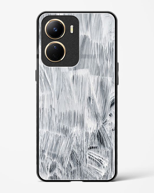 White Paint - Vivo Y16 Glass Gripper Case