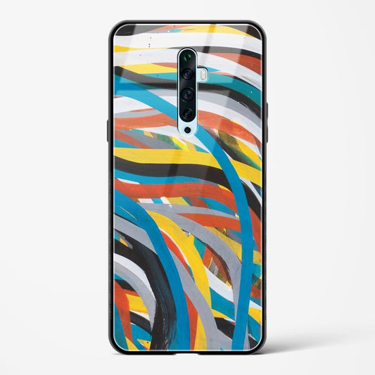 colorful stroke pattern - Oppo Reno 2F Glass Gripper Case