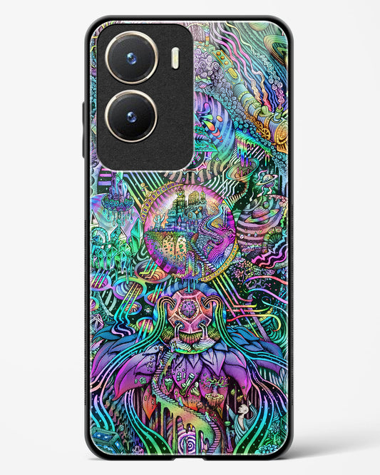 Trippy Galaxy - Vivo T2x 5G Glass Gripper Case