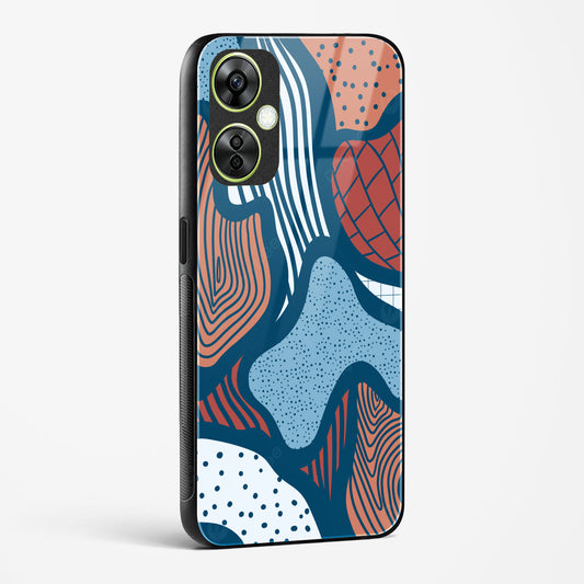 Doodle Waves OnePlus OnePlus Nord CE 3 Lite Glass Gripper Case