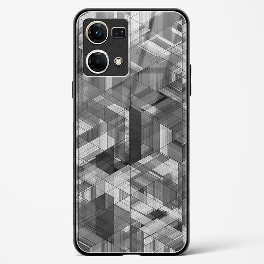 Black Diamond Grid - Oppo F21 Pro 4G Glass Gripper Case