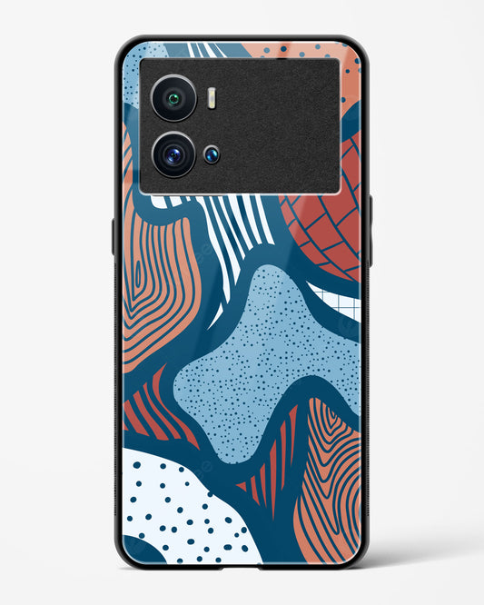 Doodle Waves - Vivo iQOO9 Pro 5G Glass Gripper Case