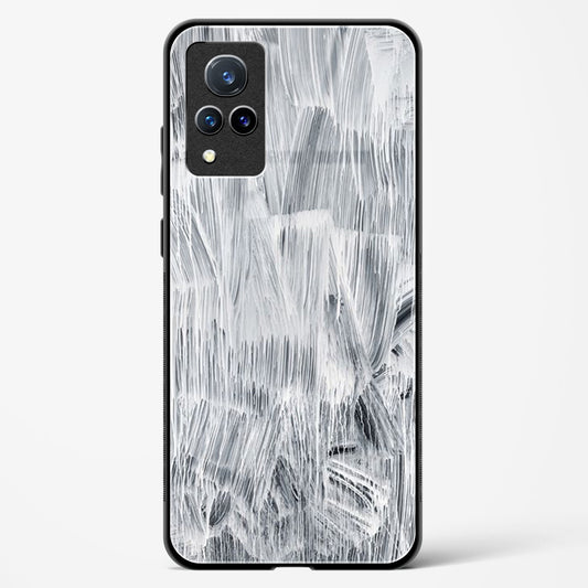 white paint - Vivo V21 Glass Gripper Case