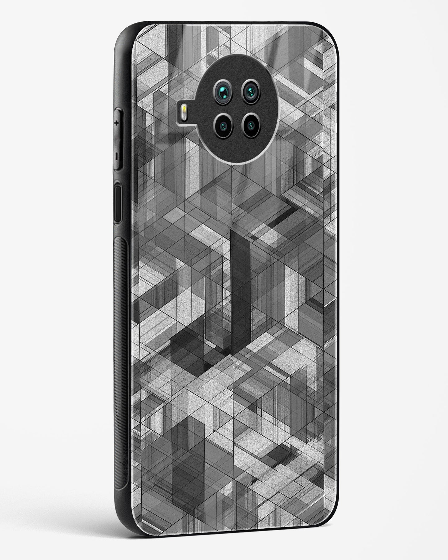 Black Diamond Grid - Mi 10i Glass Gripper Case