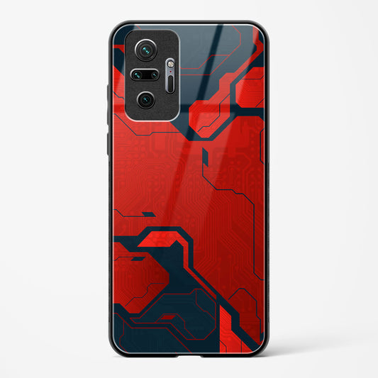 Sanguine Surge - Redmi Note 10 Pro Max Glass Gripper Case