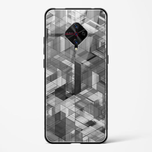 Black Diamond Grid - Vivo S1 Pro Glass Gripper Case