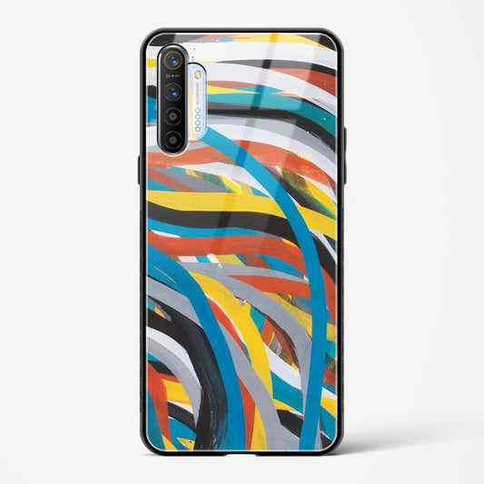 colorful stroke pattern - Realme X2 Glass Gripper Case