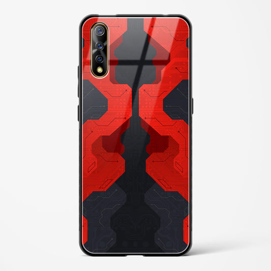 Crimson Fury - Vivo Z1X Glass Gripper Case