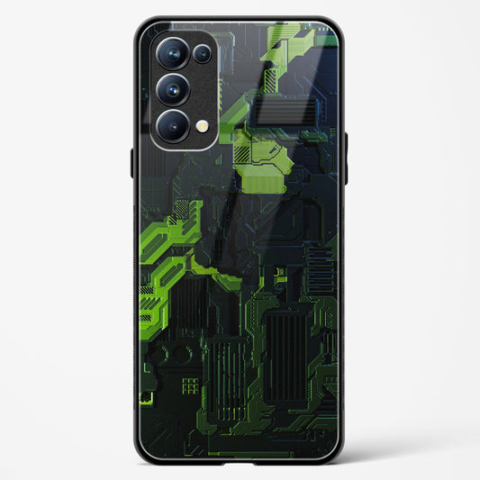 Shadowed Jade - Oppo Reno 5 Pro Glass Gripper Case