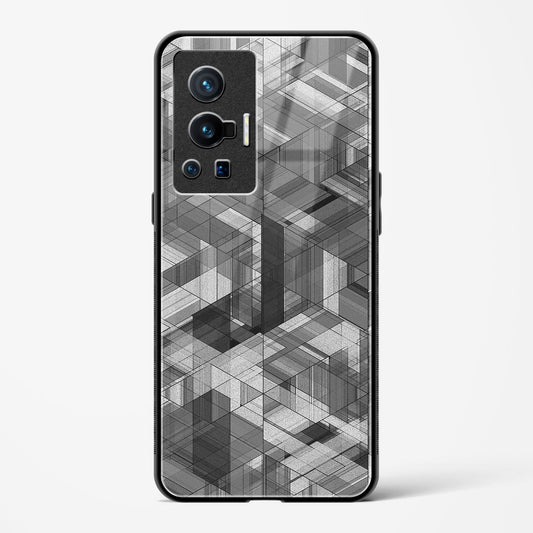 Black Diamond Grid - Vivo X70 Pro Glass Gripper Case