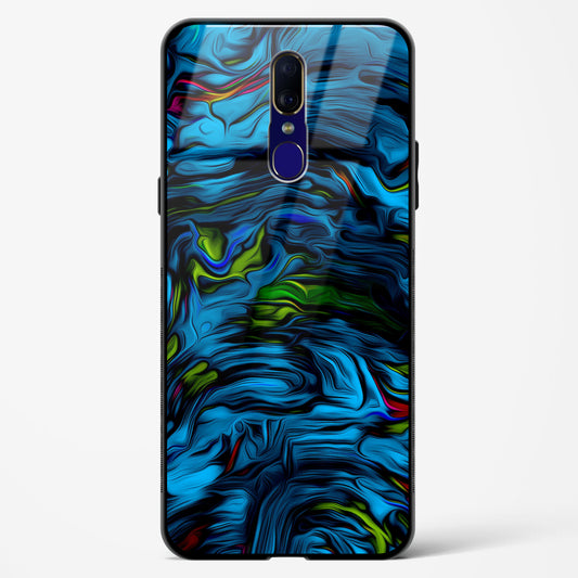 Aquatic Blue - Oppo F11 Glass Gripper Case