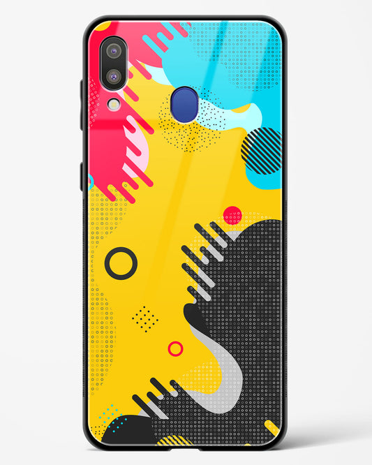 Boho Abstract - Samsung Galaxy M20 Glass Gripper Case