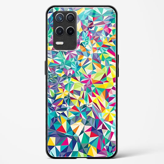 colorful geometric abstract - Realme Narzo 30 5G Glass Gripper Case