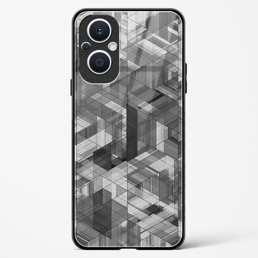 Black Diamond Grid - Oppo F21s Pro 5G Glass Gripper Case