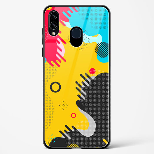 Boho Abstract - Samsung Galaxy A10S Glass Gripper Case