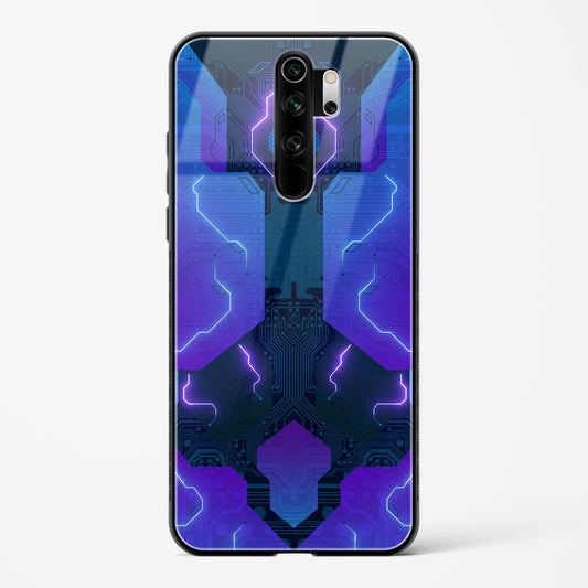 Electric Blueburst - Redmi Note 8 Pro Glass Gripper Case