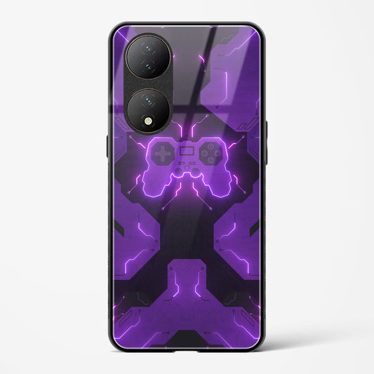 Violet Vortex - Vivo Y100 5G Glass Gripper Case