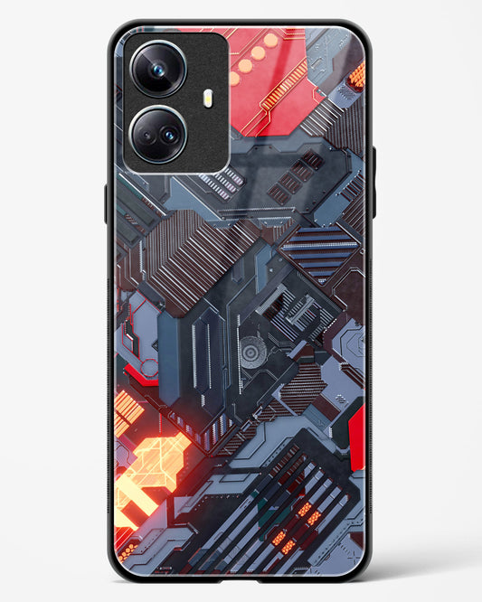 Sanguine Surge - Realme 10 Pro Plus 5G Glass Gripper Case