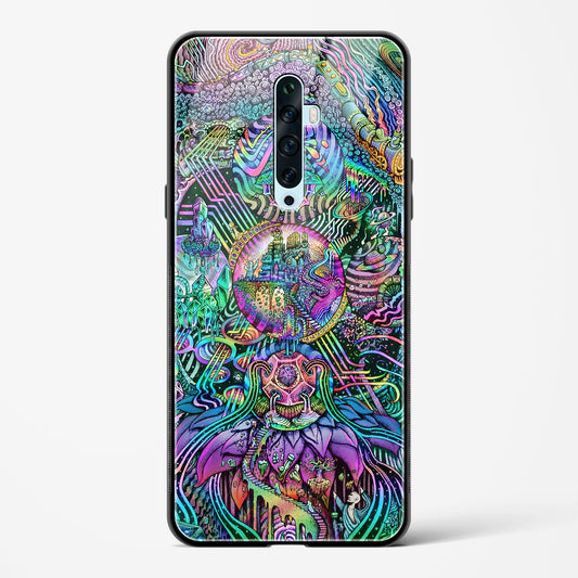 Trippy Galaxy  - Oppo Reno 2Z Glass Gripper Case