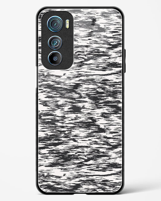 Black-and-White-Glitch-Motorola-Edge-30-Glass-Case