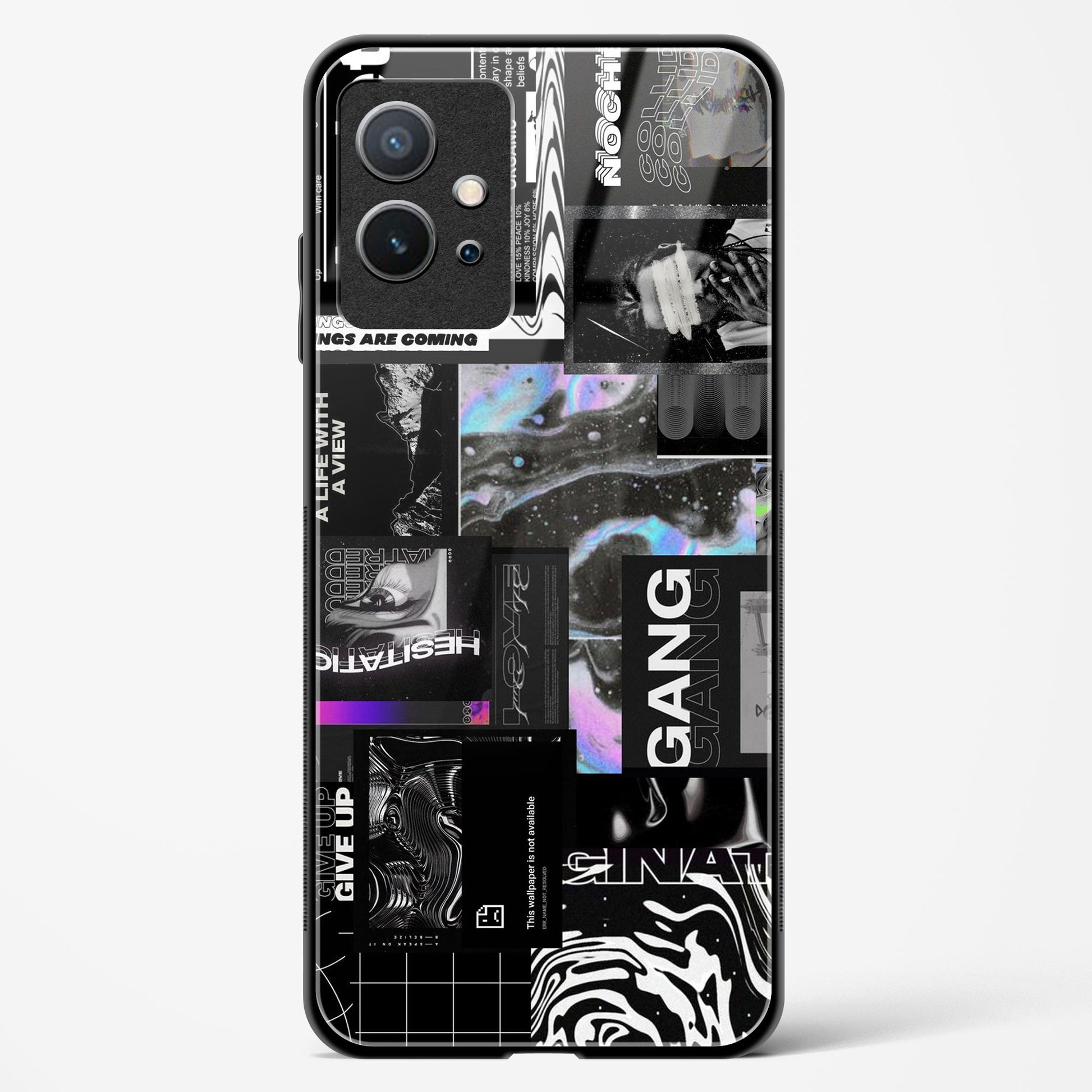 anxiety being - Vivo Y75 5G Glass Gripper Case