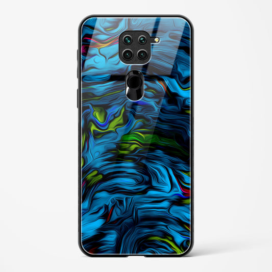 Aquatic Blue - Redmi Note 9 Glass Gripper Case