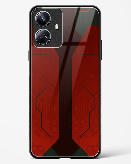 Scarlet Sentinel - Realme 10 Pro Plus 5G Glass Gripper Case