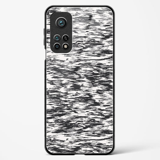 Black and White Glitch - Mi 10T Pro Glass Gripper Case