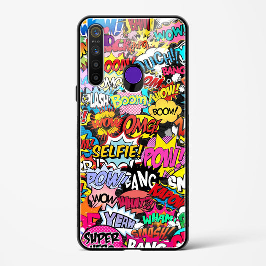 comic madness - Realme 5 Glass Gripper Case