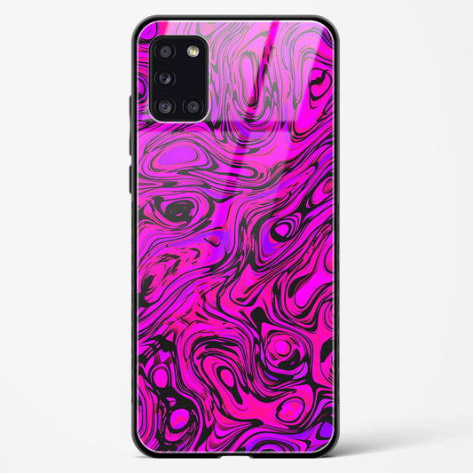 Colourful Liquid Vector - Samsung Galaxy A31 Glass Gripper Case