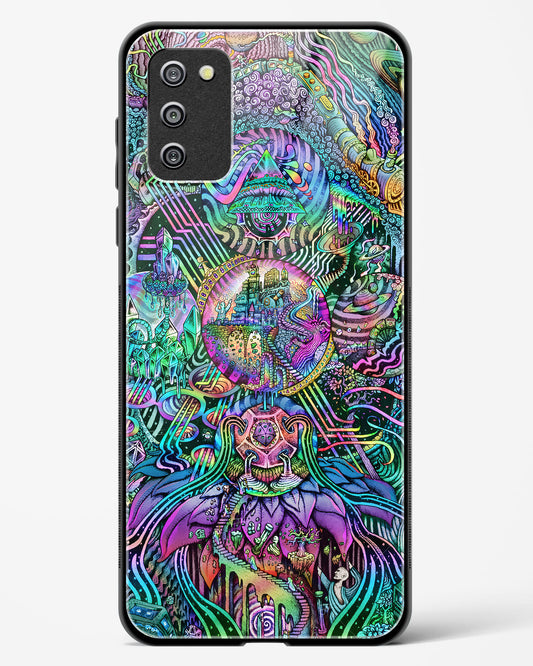 Trippy Galaxy - Samsung Galaxy A03s Glass Gripper Case