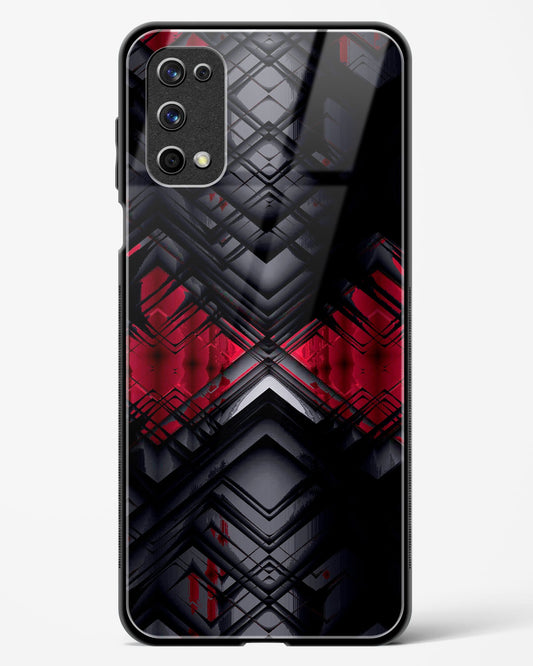 Red Eclipse - Realme X7 Pro Glass Gripper Case