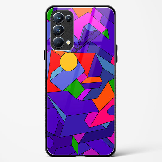 Geometric Chroma  - Oppo Reno 5 Pro Glass Gripper Case